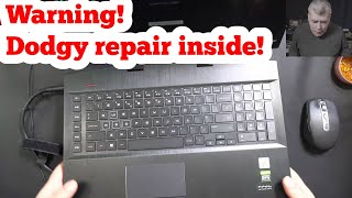 Hp Omen gaming laptop fans not spinning - Let's learn a dodgy shortcut :D #DodgingTheSystem