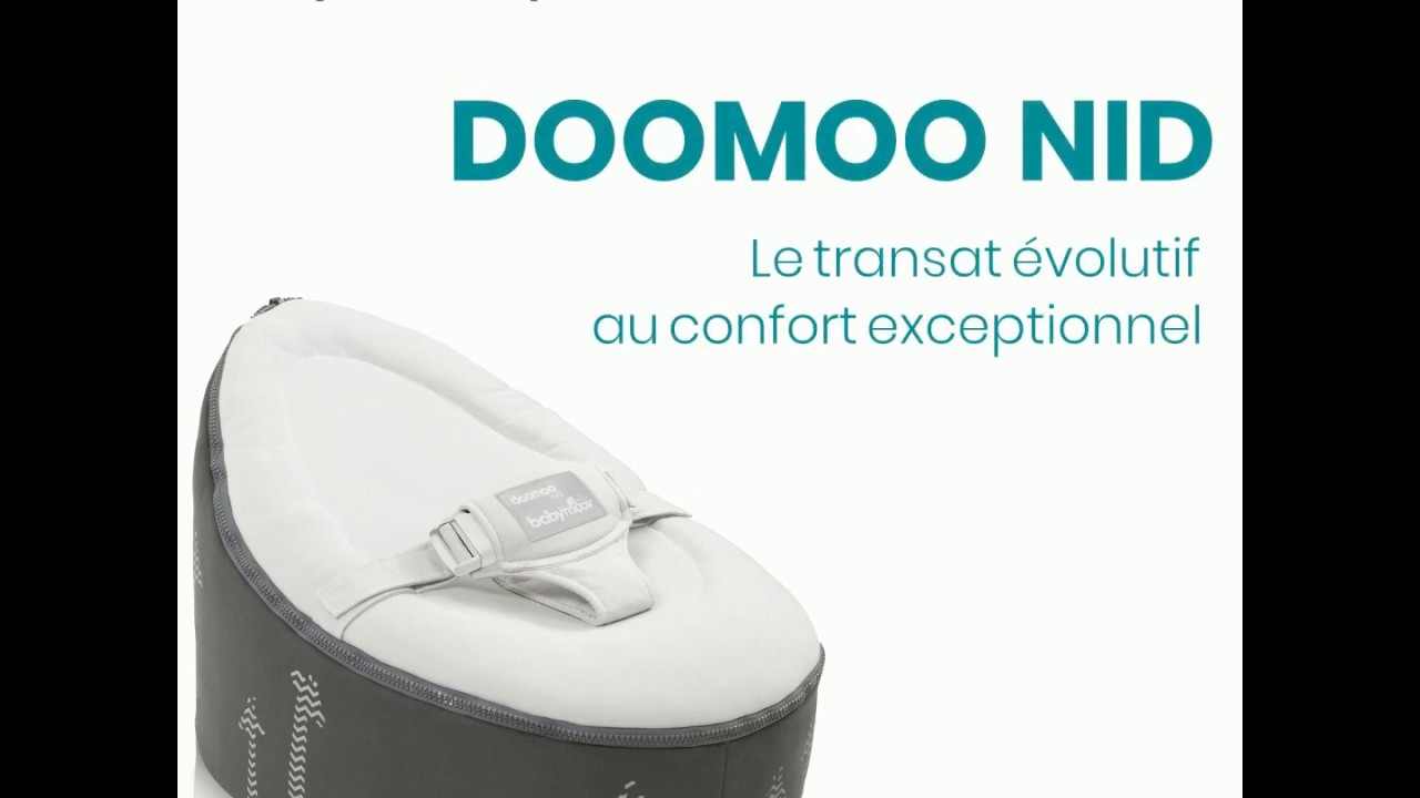 BABYMOOV Doomoo Nid - Transat bébé - Pouf Evolutif & Multifonctions