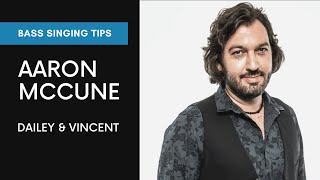 Aaron McCune | How to Sing Bass | Dailey & Vincent | Bass Singing Tips