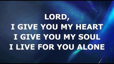 Thumbnail of I GIVE YOU MY HEART