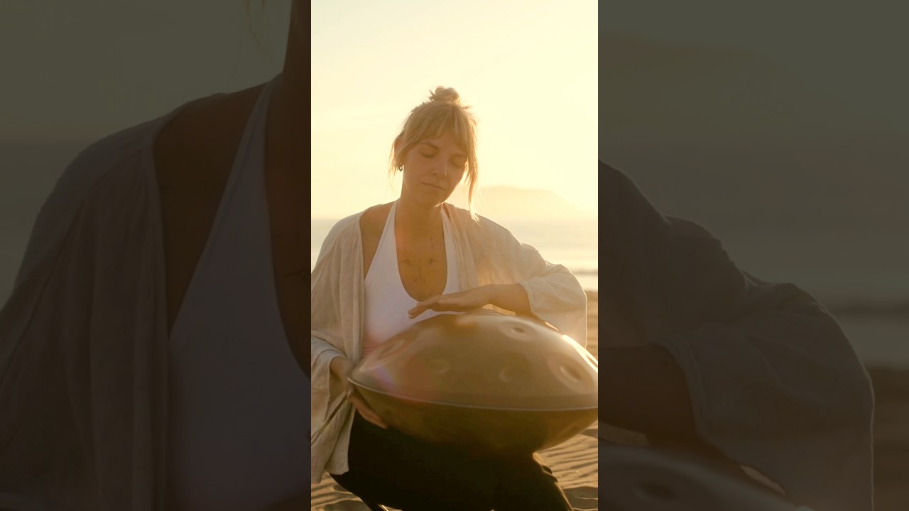 Golden hour meditation ๐โจ Soothing waves | Changeofcolours #calmingmusic #handpan #relaxingmusic