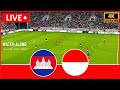 Live Timnas Cambodia U-19 vs Indonesia U-19 | AFF U19 2024 - Football live Gameplay Simulation
