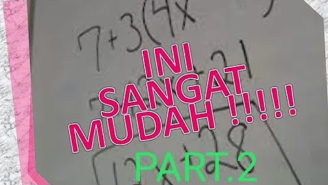 Ini Sangat Mudah !!! Sistem Persamaan Linear Dua Variabel Part.2