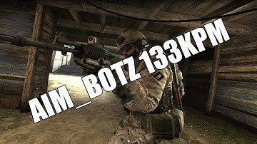 aim_botz - 44,82 sec, 133KPM, 90´ - 100 kills challenge, AK47