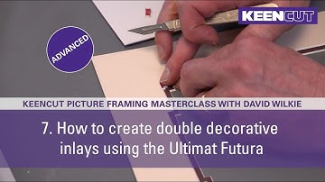 7. How to create double decorative inlays. Keencut Picture Framing Masterclass Advanced