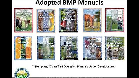 Session #1: Agriculture Recordkeeping Guidance and Updates on BMPs, BMAPs, and TMDLs