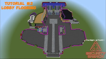 How To Build FNAF: Security Breach In Minecraft! | Part 2: Lobby Flooring