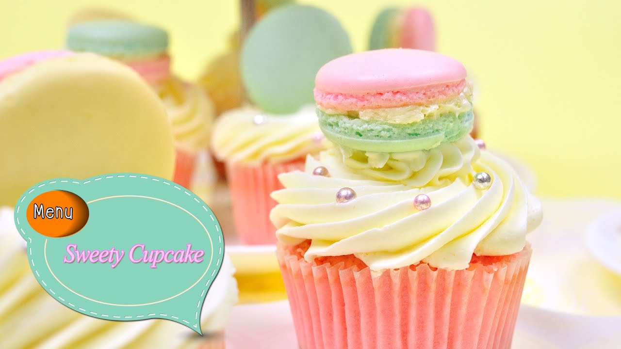 มาการองคัพเค้ก Macaron Cupcake - 1 Minute Cooking