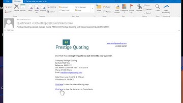 Email to QuoteWerks Enhancement
