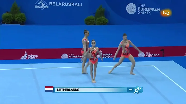 European Games 2019 Minsk dynamic Lynn de Bock, Lotte v Vugt, Fem van Os