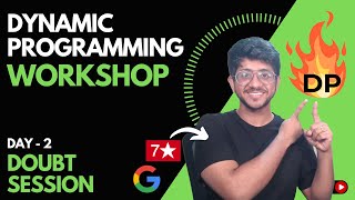Solidify the DP Formulation! | Day 2 Doubt Session | Dynamic Programming  | Vivek Gupta