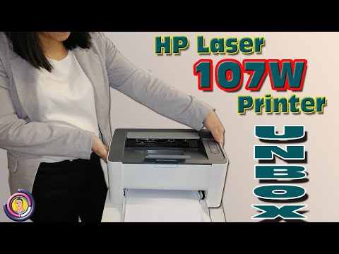 HP 107W Laser Printer - Unboxing