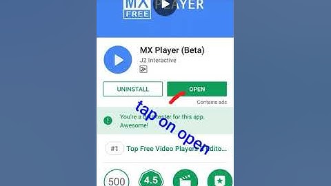 MX player new updates beta version only 4MB