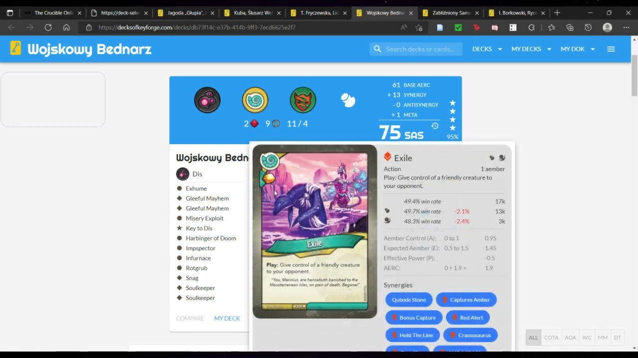NKFL Season 16 Match 2 vs Gary Garnnoffski | KeyForge Gameplay and Commentary