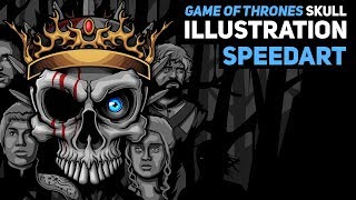 Game of Thrones Skull - Illustration (SpeedArt)