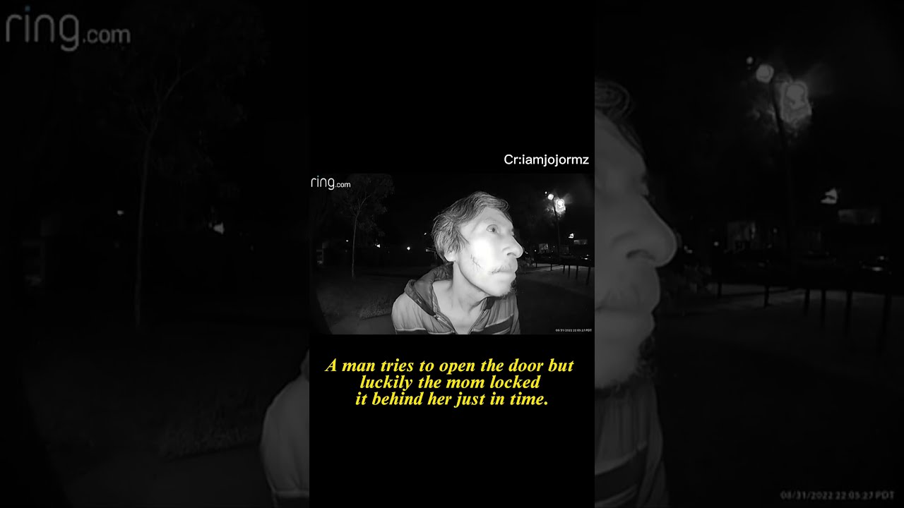 Scary Videos Caught On RING Cameras Ringdoorbell Shorts