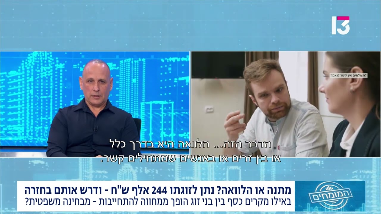 העברת כסף לבת זוג- הלוואה או מתנה? — Transcript