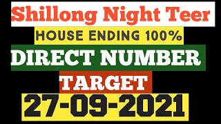 Shillong night Teer 27/09/2021 || Night Teer Target Today 🎯 || House Ending Common Number 100% 💵 screenshot 4