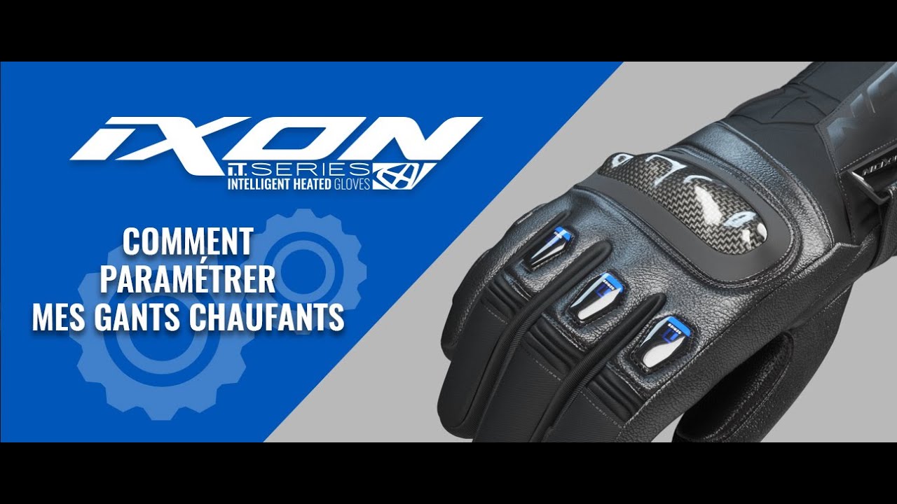 Gants chauffants IT-ASO IXON Noir - , Gants moto hiver