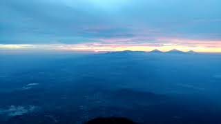 Senja di gunung slamet Jawa Tengah