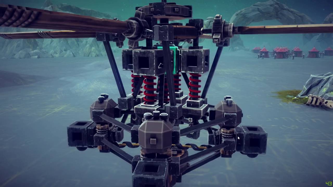 Besiege - Realistic Swashplate for helicopter - Part 1 - YouTube
