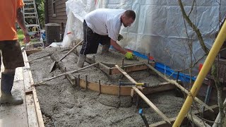 How to Pour Curved EXPOSED AGG STEPS