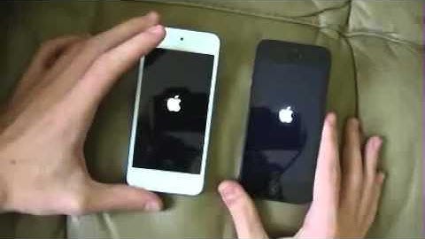 iPod Touch 5G vs iPhone 5 -Speed Test Comparison Video-