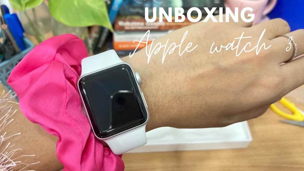 Apple Watch series 3 unboxing in (2022) 🤍 | 38 mm, silver/white sport ...