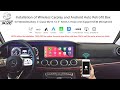 Wireless carplay  android auto retrofit box for mercedes benz e class w213 123 ntg50 2019 model