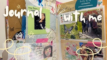 Journal with me 🌸 // trashy junk journal // memory keeping