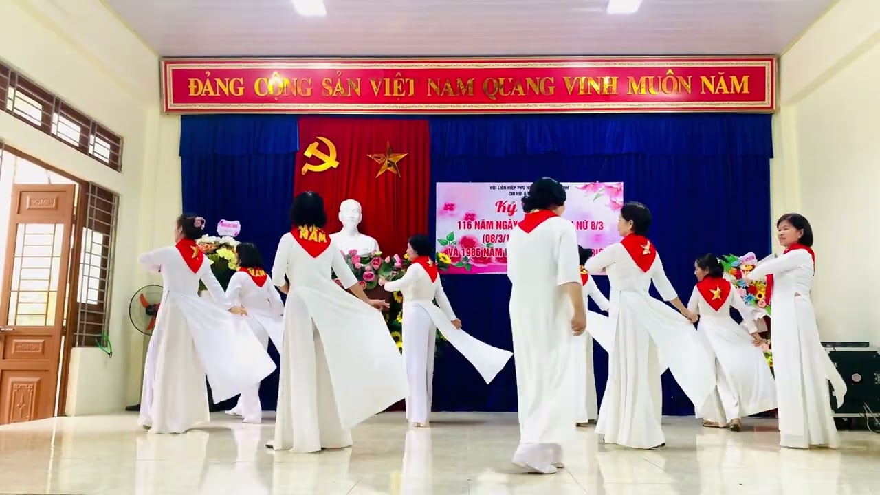 Múa Madein Việt Nam kỷ niệm ngày 8/3  2026 phụ nữ tổ 7 Quỳnh Lâm phường Hoà Bình tỉnh Phú Thọ 