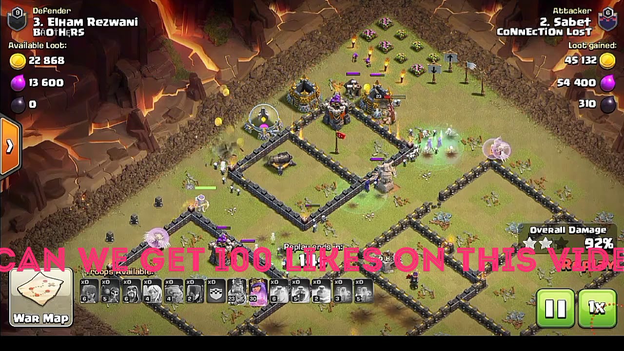 (QUEEN+WITCH) Walk. Town Hall 9 TH9 best 3 stars war Attack Strategy. | Clash Of Clan |
