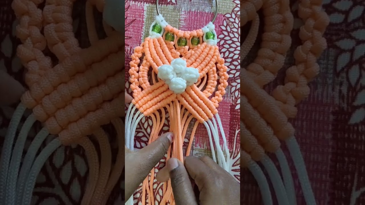 Beautiful Macrame Mirror Wall Hanging With Basket ❤️😊