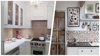 75 Kitchen With A Farmhouse Sink And Pink Backsplash Design Ideas You'll Love 😊