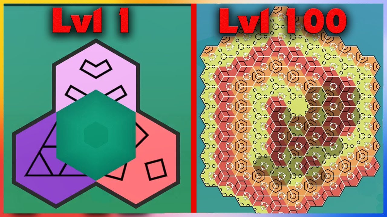 Aurora Hex - Pattern Puzzles - Gameplay Walkthrough - Levels 1-100