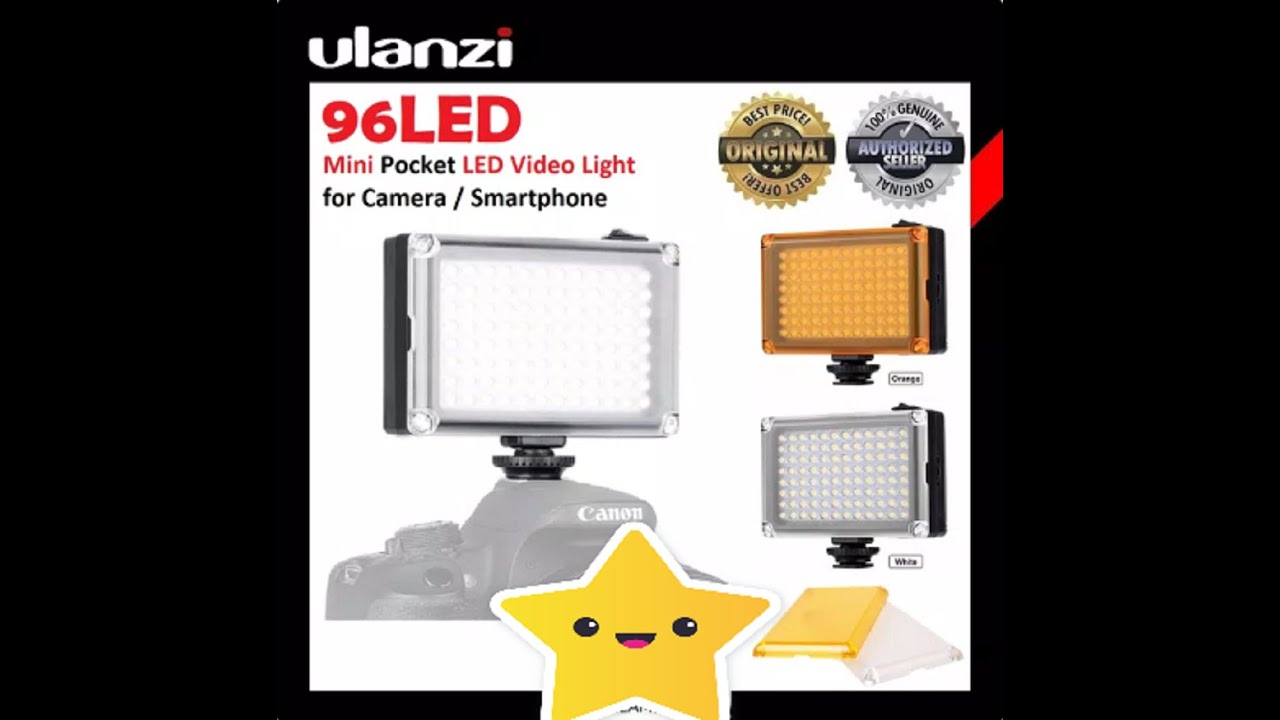 Ulanzi Mini Led 96 Light Lampu Portable Mini Untuk Kamera Dan Smartphone Led Lampu Led Lampu