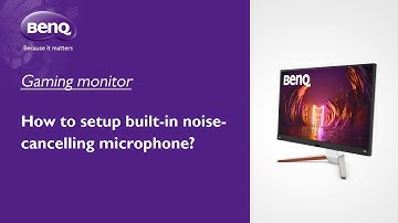 [BenQ FAQ] LCD monitor_How to setup built-in noise-cancelling microphone