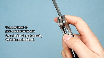 NEDFOSS SHOWS YOU HOW TO OPEN AND CLOSE THE KNIFE PROPERLY