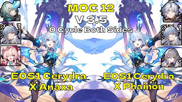 E0S1 Cerydra X Anaxa & E0S1 Cerydra X Phainon - MOC 12 - 0 Cycle Both Sides - Honkai: Star Rail