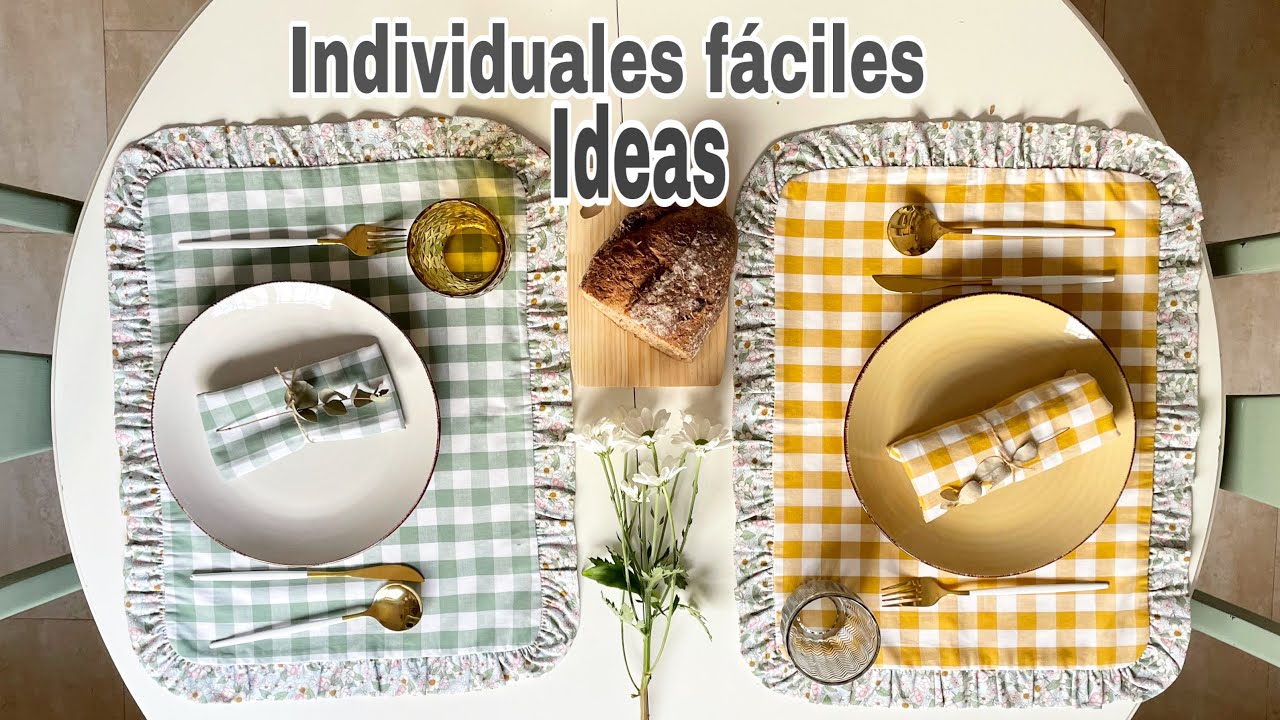 Como hacer manteles individuales ideales faciles / DIY manualidades