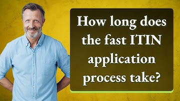 How long does the fast ITIN application process take?