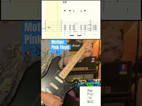 Mother - Pink Floyd (Guitar Solo Cover + TAB 🎸🎶)
