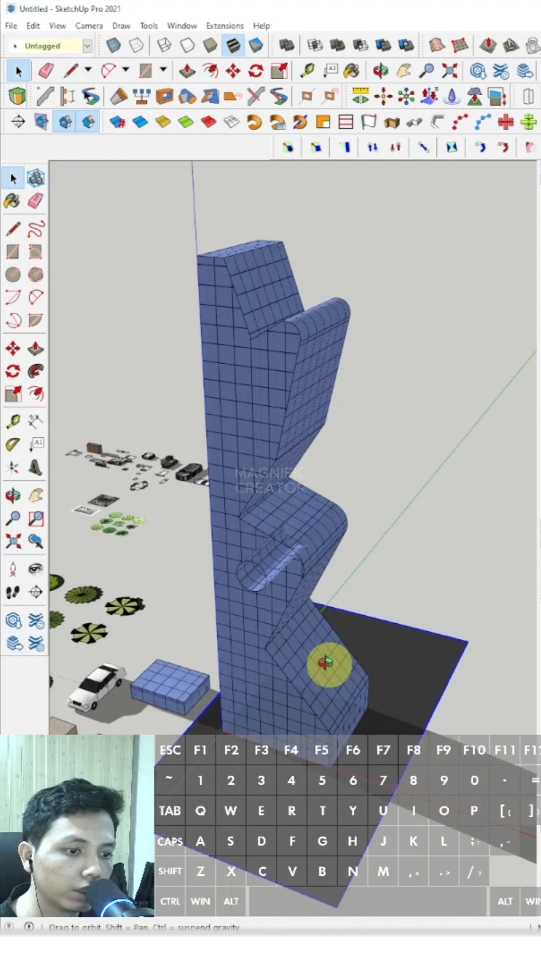 ✓THE STUNNING INSANE TOWER #youtubeshorts #new #sketchup