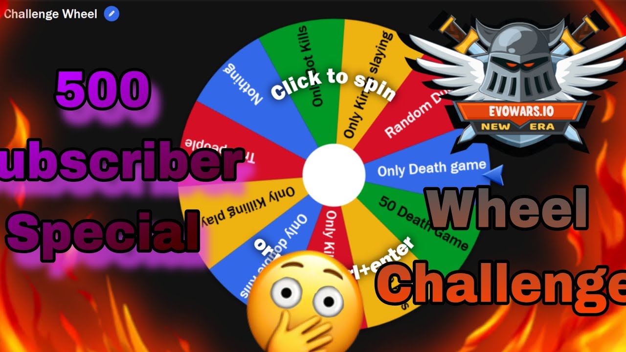 Evowars.io Wheel Challenge #1 (500 Sub Special) 
