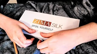 ASMR Scratching, Tapping & Tracing on Cardboard Boxes & Soft Plastic {Soft Spoken, Dark & Relaxing} screenshot 5