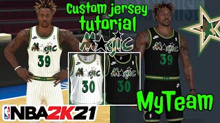 LAKERS GOLD CUSTOM JERSEY TUTORIAL! BLACK MAMBA UNIFORM