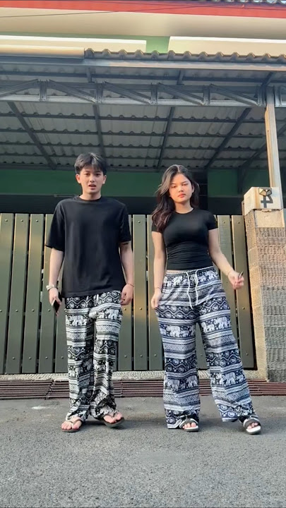Celana kulot motif gajah buat ngedance toktok