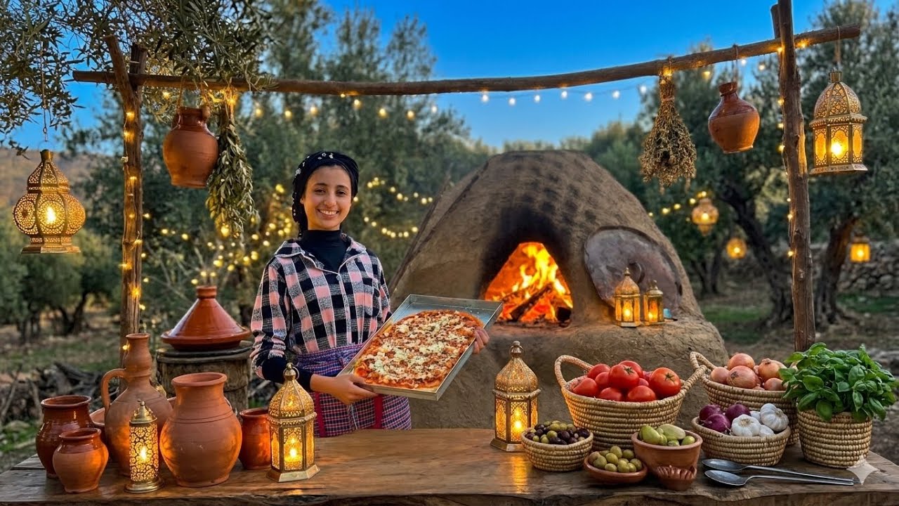 أجيو تشوفو كيفاش كنعدلو البيتزا 🍕 في البلاد : فوق العواد وفي فران د التراب 😋