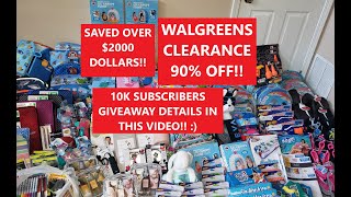 WALGREENS CLEARANCE & HIDDEN CLEARANCE! 90% OFF! RETAIL ARBITRAGE! GIVEAWAY DETAILS IN THIS VIDEO!