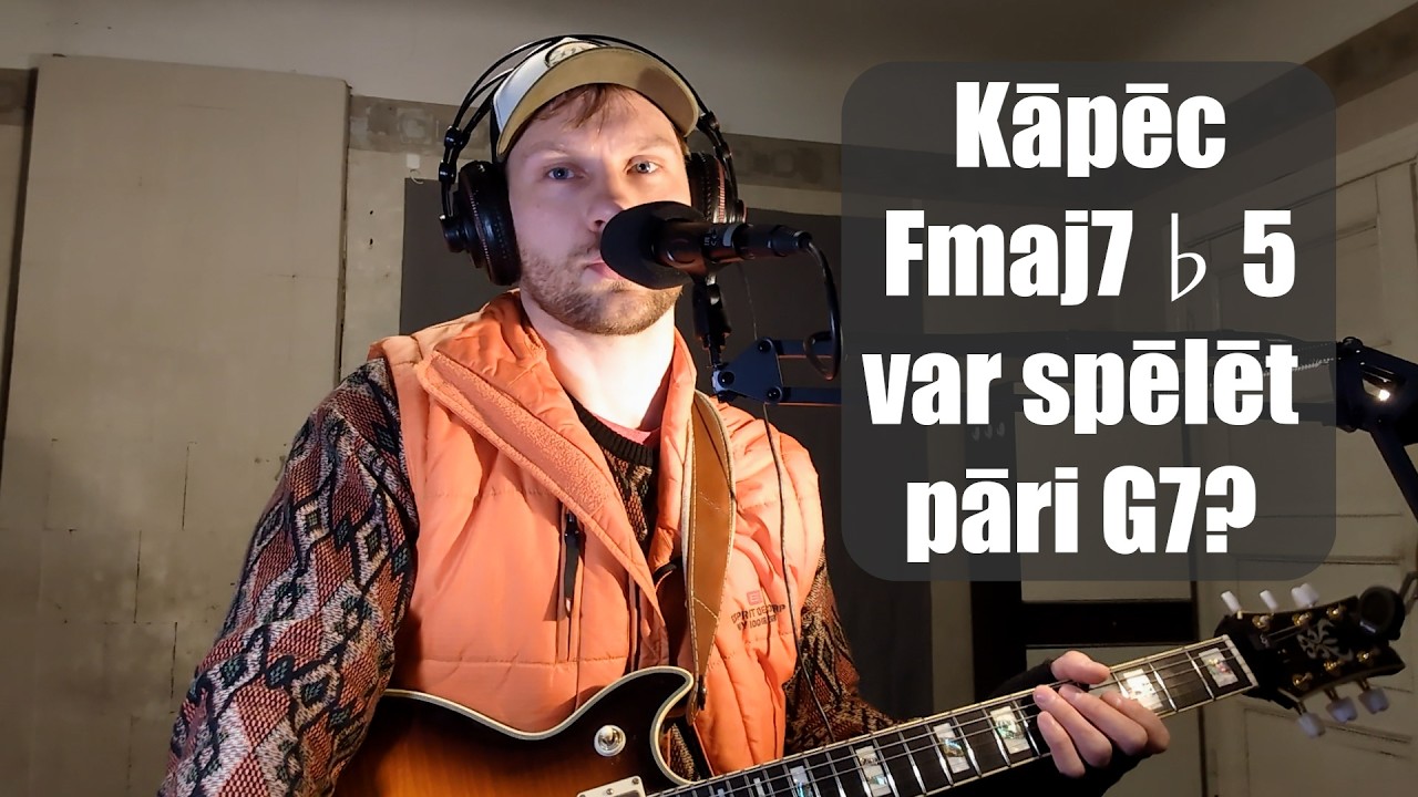 🎸Kāpēc Fmaj7♭5 var spēlēt pāri G7? | Ģitārspēles nodarbība